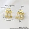 Wholesale Women's French Retro Copper Geometric Water Drop Tassel Earrings With Electroplating