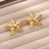 Wholesale Women's French Retro Elegant Fashion Exquisite Microinlaid Zircon Imitation Pearl Flower Stainless Steel Electroplated Bow Tie Earrings