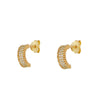 Wholesale Women's French Retro Geometric Copper Plated With Real Gold Earring