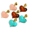 Wholesale Women's French Retro Geometric Heartshaped Stainless Steel Electroplated Earrings Jewelry