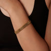 Wholesale Women's French Retro Geometric Titanium Steel Gold Plated Bracelet Jewelry