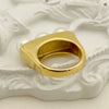 Wholesale Women's French Retro Light Luxury Baroque Freshwater Pearl Arrangement Shape Stainless Steel Electroplated Ring