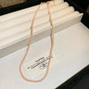 Wholesale Women's French Retro Light Luxury Clavicle Chain Set With Alloy Pendant And Imitation Pearls Electroplating