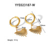 Wholesale Women's French Retro Sunflower Leaves Pendant Stainless Steel Clavicle Chain Necklace With Pvd Furnace Real Gold Treatment