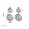 Wholesale Women's French Vintage Ins Style Flower Butterfly Leaf Titanium Steel Earrings With Electroplating