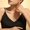 Wholesale Women's Fresh Fairy Style Choker With Bow And Imitation Pearl Stainless Steel Clavicle Chain Geometric Pattern Electroplating Treatment