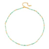 Wholesale Women's Fresh Water Pearl And Tianhe Stone Beaded Clavicle Necklace Copper Handmade Geometric Design
