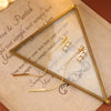 Wholesale Women's Freshwater Pearl And Copper Geometric Earrings With 14K Gold Electroplating