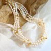 Wholesale Women's Freshwater Pearl And 316L Stainless Steel Geometric Style Electroplated Accessories Necklace