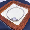 Wholesale Women's Freshwater Pearl Bracelet With Copper Material Wrinkled Round Baroque Style And Adjustable Cauliflower Chain