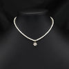 Wholesale Women's Freshwater Pearl Clavicle Chain Necklace With Geometric Design And Electroplating Treatment