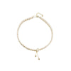 Wholesale Women's Freshwater Pearl Clavicle Chain Necklace With Geometric Design And Electroplating Treatment