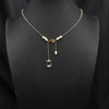 Wholesale Women's Freshwater Pearl Clavicle Chain Necklace With Geometric Design And Electroplating Treatment