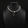 Wholesale Women's Freshwater Pearl Clavicle Chain Necklace With Geometric Design And Electroplating Treatment