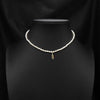 Wholesale Women's Freshwater Pearl Clavicle Chain Necklace With Geometric Design And Electroplating Treatment