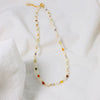 Wholesale Women's Freshwater Pearl Clavicle Chain Necklace With Geometric Design And Electroplating Treatment