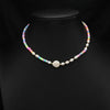 Wholesale Women's Freshwater Pearl Clavicle Chain Necklace With Geometric Design And Electroplating Treatment