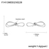 Wholesale Women's Freshwater Pearl Enigma Bow Tassel Earrings And Necklace Set 316L Stainless Steel 18K Gold Plated Sweet Style