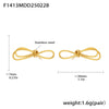 Wholesale Women's Freshwater Pearl Enigma Bow Tassel Earrings And Necklace Set 316L Stainless Steel 18K Gold Plated Sweet Style