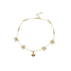Wholesale Women's Freshwater Pearl Geometric Titanium Steel Electroplating Necklace