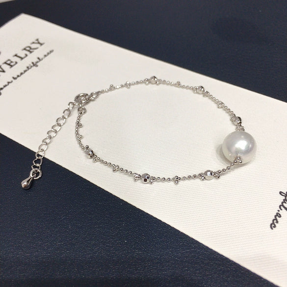 Wholesale Women's Freshwater Pearl Hand Jewelry With Copper Accessories And Round Shape