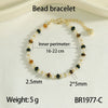Wholesale Women's Freshwater Pearl Handmade Geometric Bracelet With Yellow Tiger Clear Onyx Stacked Wearing High Grade Light Luxury And Ins Niche Design