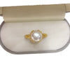 Wholesale Women's Freshwater Pearl Ring Copper Material Flat Round And Bun Round Shape With Advanced Sense And Hollow Mesh Design