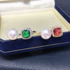 Wholesale Women's Freshwater Pearl Ring Copper Material Round Shape Light Luxury Fashion Jewelry