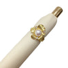 Wholesale Women's Freshwater Pearl Ring With Copper Accessories And Flower Zircon Design