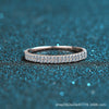 Wholesale Women's Fruit Food Style S925 Sterling Silver Ring Plated Pt950 Gold With Double Row Micro Inlay Mossan Diamond