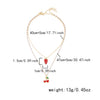 Wholesale Women's Fruit Pattern Fake Pearl And Alloy Electroplated Necklace For Layering