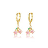 Wholesale Women's Fruit Shape S925 Sterling Silver Inlaid Zircon Earrings