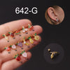 Wholesale Women's Fruit Shape Titanium Steel Stud Earrings Electroplated