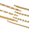 Wholesale Women's Future Style Geometric Heart Horseshoe 18K Real Gold Plated Handmade Chain Necklace Jewelry