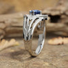 Wholesale Women's Futuristic Popular Copper Ring With Rhombus Geometric Microinlaid Zircon And Multilayer Design