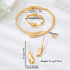 Wholesale Women's Geometric Alloy Electroplated Accessories Set Including Water Drop Earrings Choker Bracelet And Punk Simple Necklace