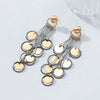 Wholesale Women's Geometric Alloy Electroplated Ear Tassel Earrings