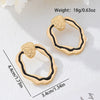 Wholesale Women's Geometric Alloy Electroplated Earrings