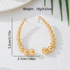 Wholesale Women's Geometric Alloy Electroplated Fashion Bead Earrings