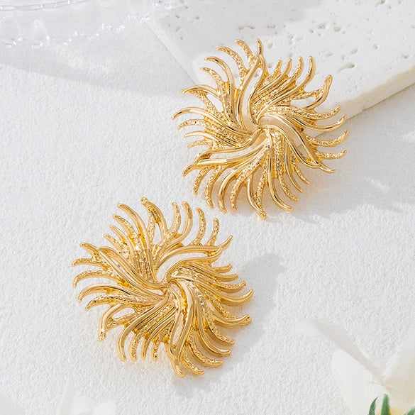 Wholesale Women's Geometric Alloy Electroplated Fashion Earrings