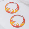 Wholesale Women's Geometric Alloy Electroplated Hoop Earrings Accessories