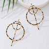 Wholesale Women's Geometric Alloy Electroplated Stainless Steel Earrings Versatile Style