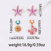 Wholesale Women's Geometric Alloy Electroplated Starfish Conch Pearl Earring Set