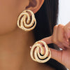 Wholesale Women's Geometric Alloy Electroplated Stud Earrings