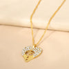Wholesale Women's Geometric Alloy Gold Plated Copper Pendant Necklace With Electroplating