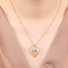 Wholesale Women's Geometric Alloy Gold Plated Copper Pendant Necklace With Electroplating