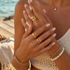 Wholesale Women's Geometric Animal Stainless Steel Rings With Vacuum Real Gold Plating In Pvd Furnace