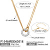 Wholesale Women's Geometric Animal Zodiac Stainless Steel 18K Gold Plated Pendant Necklace