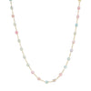 Wholesale Women's Geometric Beaded Necklace With Electroplated Calendering Chain Diy Handmade Design