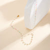 Wholesale Women's Geometric Beaded Necklace With Electroplated Calendering Chain Diy Handmade Design